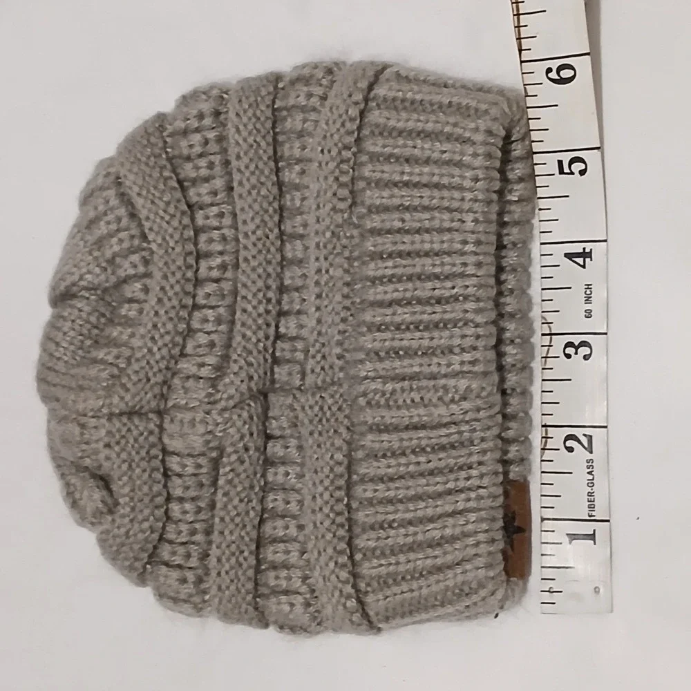 Kids Beanie Super Star Knit Warm Winter Hat Grey Excellemt‎ Condition